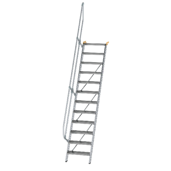 Treppe 60° inkl. Handlauf, 600mm Stufenbreite, 12 Stufen-Beschreibung lesen