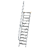 Treppe 60° inkl. Handlauf, 600mm Stufenbreite, 12 Stufen