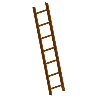 Layher 1051 Dachleiter nussbraun 7 Sprossen-Beschreibung lesen