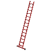 GFK-Stufen-Anlegeleiter mit 14 Stufen mit Traverse
