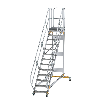 Plattformtreppe fahrbar 45° Stufenbreite 600mm 13 Stufen Plattformtreppe fahrbar 45° Stufenbreite 600mm 13 Stufen