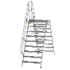 Überstieg 60° inkl. einen Handlauf, Stufenbreite 1000mm, 2x9 Stufen Überstieg 60° inkl. einen Handlauf, Stufenbreite 1000mm, 2x9 Stufen