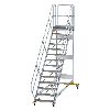 Plattformtreppe fahrbar 45° Stufenbreite 800mm 14 Stufen Plattformtreppe fahrbar 45° Stufenbreite 800mm 14 Stufen