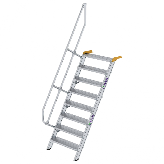 Treppe 60° inkl. Handlauf, 800mm Stufenbreite, 8 Stufen Treppe 60° inkl. Handlauf, 800mm Stufenbreite, 8 Stufen-Beschreibung lesen