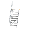 Treppe 60° inkl. Handlauf, 800mm Stufenbreite, 8 Stufen Treppe 60° inkl. Handlauf, 800mm Stufenbreite, 8 Stufen