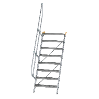 Treppe 60° inkl. Handlauf, 800mm Stufenbreite, 8 Stufen-Beschreibung lesen