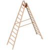 Layher 1053 Holzstehleiter nach Ö-Norm Z1501 2x12 Sprossen