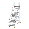 Plattformtreppe fahrbar 45° Stufenbreite 1000mm 18 Stufen Plattformtreppe fahrbar 45° Stufenbreite 1000mm 18 Stufen