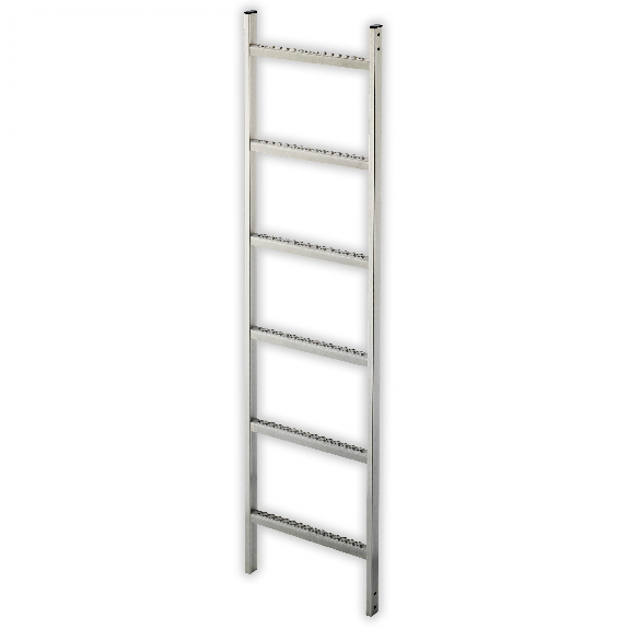 Schachtleiter 300mm lichte Weite Edelstahl 1.4571 / ASTM 316ti mit 13 Sprossen 3,64m Schachtleiter 300mm lichte Weite Edelstahl 1.4571 / ASTM 316ti mit 13 Sprossen 3,64m-Beschreibung lesen