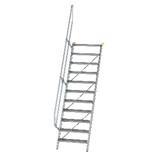 Treppe 60° inkl. Handlauf, 800mm Stufenbreite, 11 Stufen-Beschreibung lesen