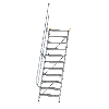 Ortsfeste Aluminiumtreppe 60° mit Handlauf