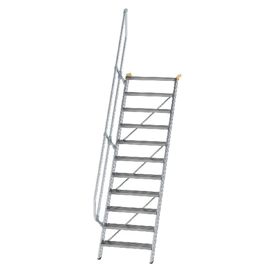 Treppe 60° inkl. Handlauf, 800mm Stufenbreite, 11 Stufen Treppe 60° inkl. Handlauf, 800mm Stufenbreite, 11 Stufen-Beschreibung lesen