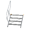Treppe 45° inkl. Handlauf, 1000mm Stufenbreite, 4 Stufen Treppe 45° inkl. Handlauf, 1000mm Stufenbreite, 4 Stufen
