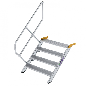 Treppe 45° inkl. Handlauf, 1000mm Stufenbreite, 4 Stufen-Beschreibung lesen