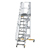 Fahrbare Plattformtreppe 60° mit 10 Stufen