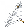 Plattformtreppe fahrbar 45° Stufenbreite 600mm 17 Stufen