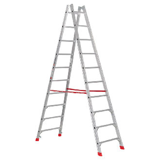 Euroline Premium 305 Sprossenstehleiter 2x10 Sprossen-Beschreibung lesen