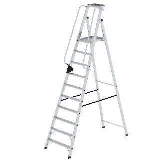 Aluminium-Stehleiter 10 Stufen-Beschreibung lesen
