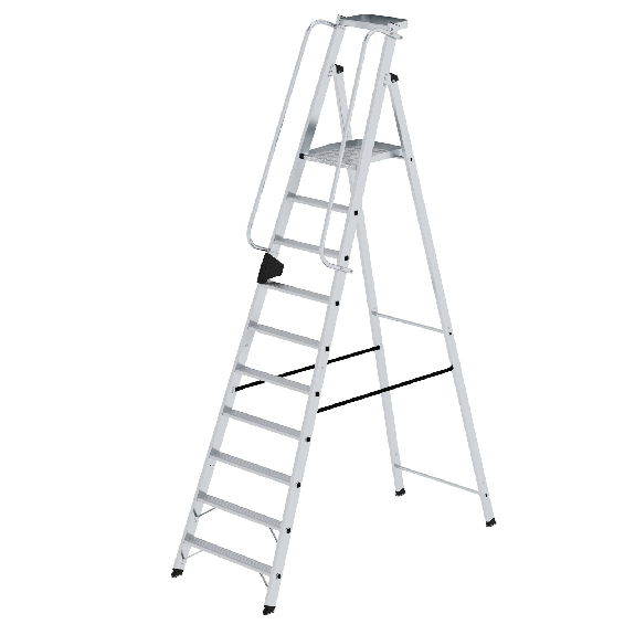 Aluminium-Stehleiter 10 Stufen-Beschreibung lesen