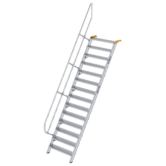 Treppe 60° inkl. Handlauf, 1000mm Stufenbreite, 14 Stufen-Beschreibung lesen