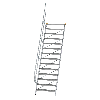 Treppe 60° inkl. Handlauf, 1000mm Stufenbreite, 14 Stufen