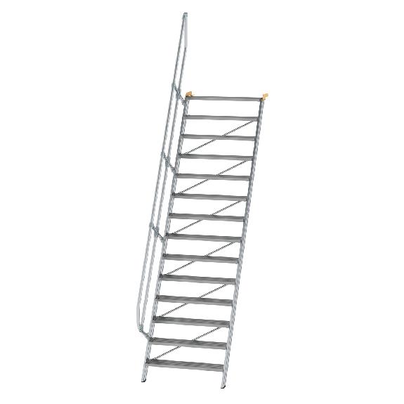Treppe 60° inkl. Handlauf, 1000mm Stufenbreite, 14 Stufen-Beschreibung lesen