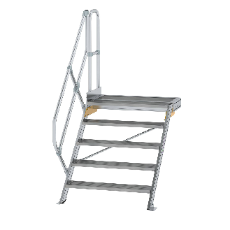 Treppe mit Plattform, Neigung 45°-Beschreibung lesen