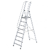 ML Bauleiter Aluminium-Stufenstehleiter 8 Stufen