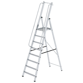ML Bauleiter Aluminium-Stufenstehleiter 8 Stufen-Beschreibung lesen