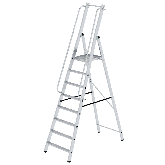 ML Bauleiter Aluminium-Stufenstehleiter 8 Stufen ML Bauleiter Aluminium-Stufenstehleiter 8 Stufen-Beschreibung lesen