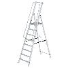 ML Bauleiter Aluminium-Stufenstehleiter 8 Stufen ML Bauleiter Aluminium-Stufenstehleiter 8 Stufen