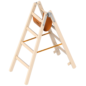 Layher 1038 Holzstehleiter 2x4 Sprossen-Beschreibung lesen