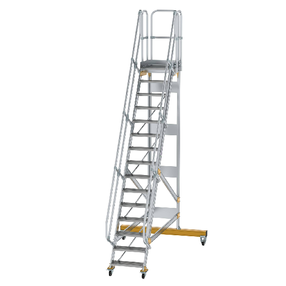 Escalera de plataforma móvil 60° ancho 600 mm 15 escalones-Leer más