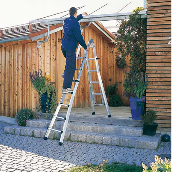 Teleskopleiter Variotec V 4x5 Sprossen Teleskopleiter Variotec V 4x5 Sprossen-Beschreibung lesen