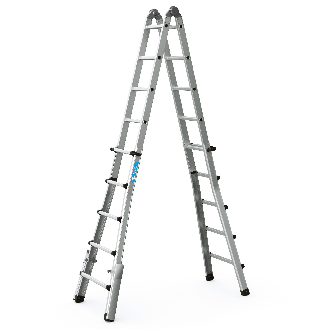 Teleskopleiter Variotec V 4x5 Sprossen-Beschreibung lesen
