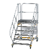 Plattformtreppe fahrbar 45° Stufenbreite 1000mm 6 Stufen Plattformtreppe fahrbar 45° Stufenbreite 1000mm 6 Stufen