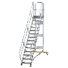 Plattformtreppe fahrbar 45° Stufenbreite 600mm 14 Stufen Plattformtreppe fahrbar 45° Stufenbreite 600mm 14 Stufen