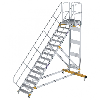 Plattformtreppe fahrbar 45° Stufenbreite 800mm 16 Stufen