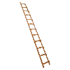Euroline Holz Dachdeckerleiter 12 Sprossen Euroline Holz Dachdeckerleiter 12 Sprossen