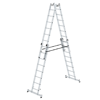 Stehleiter mit nivello-Traverse 4x8 Sprossen-Beschreibung lesen