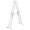 Stehleiter mit nivello-Traverse 4x8 Sprossen Stehleiter mit nivello-Traverse 4x8 Sprossen