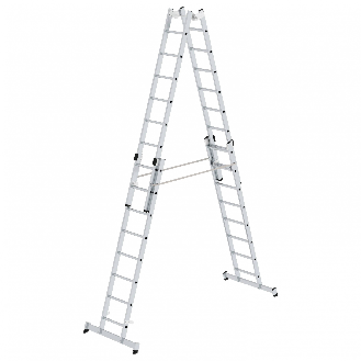 Stehleiter mit nivello-Traverse 4x8 Sprossen-Beschreibung lesen