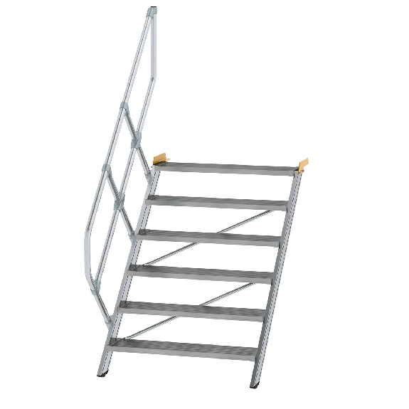 Treppe 45° inkl. Handlauf, 1000mm Stufenbreite, 6 Stufen-Beschreibung lesen