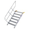 Treppe 45° inkl. Handlauf, 1000mm Stufenbreite, 6 Stufen