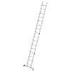 Anlegeleiter aus Aluminium mit 16 Sprossen und nivello-Traverse