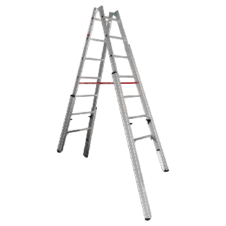 Treppenstehleiter Premium 30576 2x7 Sprossen-Beschreibung lesen