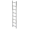 MUNK Schachtleiter Stahl verzinkt 400mm breit 8 Sprossen 2,24m lang MUNK Schachtleiter Stahl verzinkt 400mm breit 8 Sprossen 2,24m lang