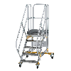 Plattformtreppe fahrbar 45° Stufenbreite 600mm 5 Stufen