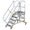 Plattformtreppe fahrbar 45° Stufenbreite 600mm 5 Stufen