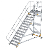Plattformtreppe fahrbar 45° Stufenbreite 1000mm 14 Stufen